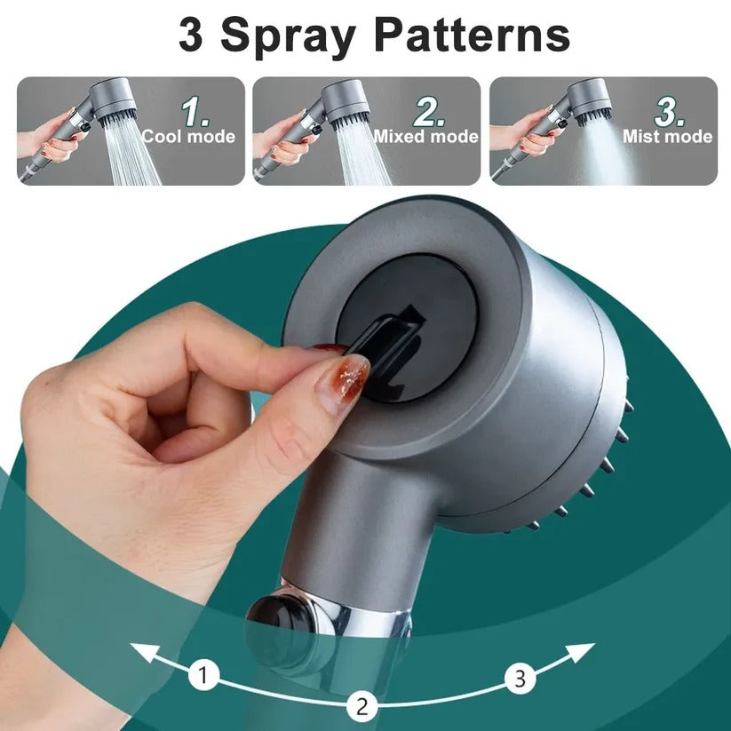 Rain-Pressure Filter Shower Head