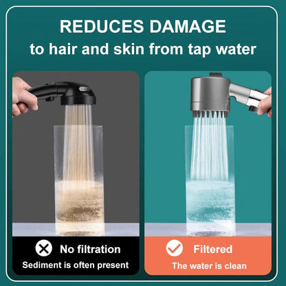 Rain-Pressure Filter Shower Head