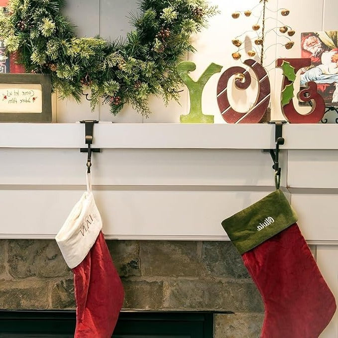 Garland Christmas Stocking Mantel Holders