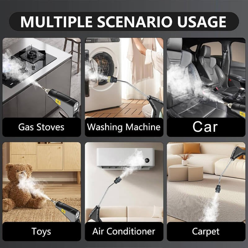 Deep-Clean Handheld Steam Cleaner Kit
