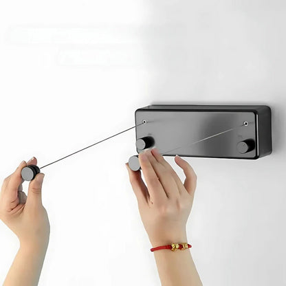 Space-Saving Retractable Clothesline Set