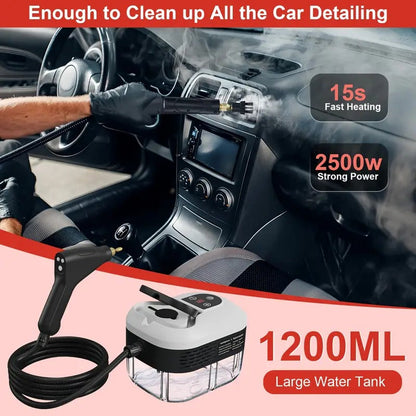Deep-Clean Handheld Steam Cleaner Kit