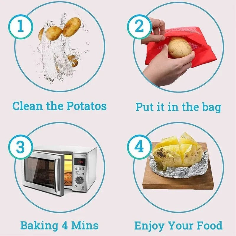 Reusable Microwave Baked Potato Bag