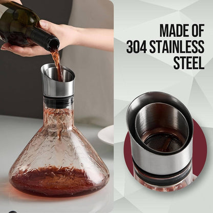 Crystal Wine Decanter Aerator Carafe