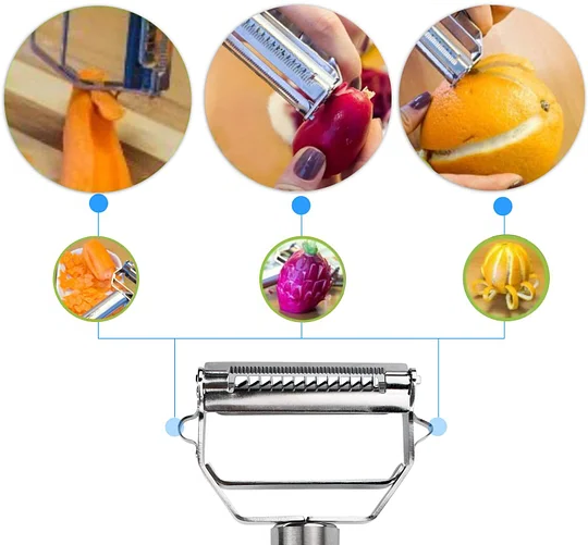 Dual-Blade Vegetable Julienne Peeler