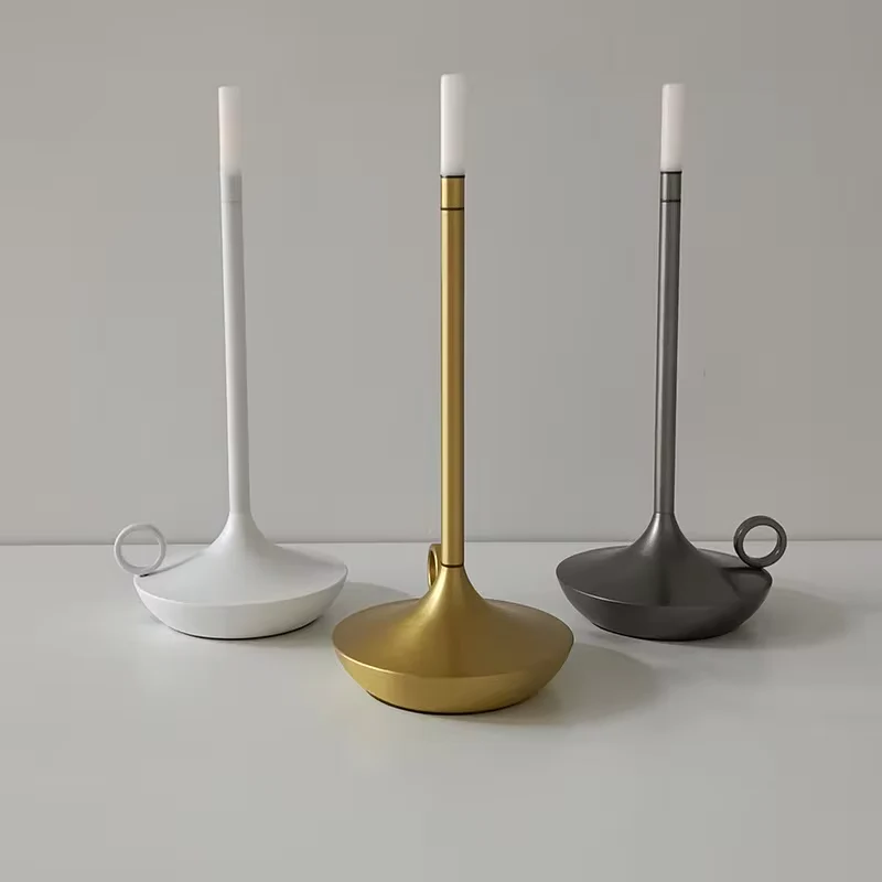 Rechargeable Dimmable Candle Table Lamp