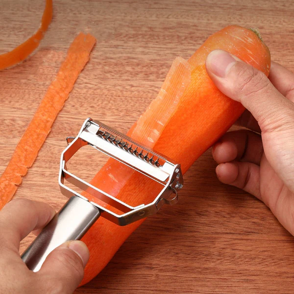 Dual-Blade Vegetable Julienne Peeler