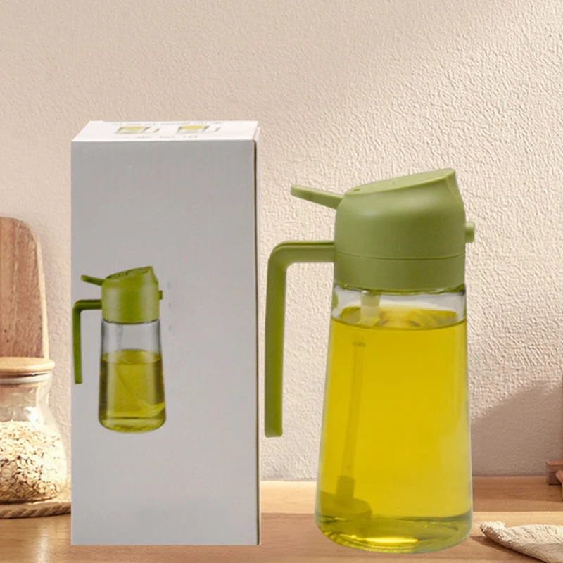 2-in-1 Glass Oil Sprayer and Dispenser Bottle
