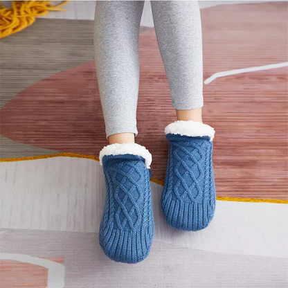 Non-Slip Thermal Fleece Grip Socks for Women