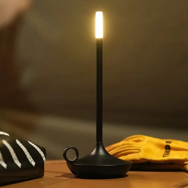 Rechargeable Dimmable Candle Table Lamp