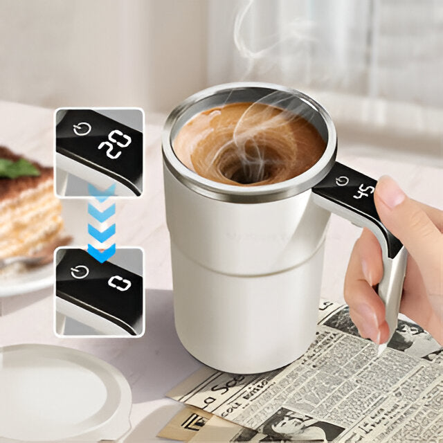 Rechargeable Self-Stirring Travel Mug